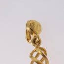 CHANEL Earring Metal Gold Tone CC Auth 198823V-6