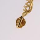 CHANEL Earring Metal Gold Tone CC Auth 198823V-9