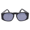 CHANEL COCO Mark Matelasse Sunglasses Plastic Black Gold CC Auth 198824-2