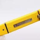 CHANEL COCO Mark Sunglasses Plastic Yellow Silver CC Auth 198826A-12