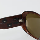 CHANEL Camelia Sunglasses Plastic Brown CC Auth 198827-12