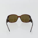 CHANEL Camelia Sunglasses Plastic Brown CC Auth 198827-3