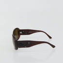 CHANEL Camelia Sunglasses Plastic Brown CC Auth 198827-4