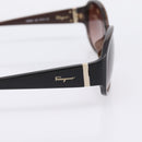 Salvatore Ferragamo Sunglasses Plastic Brown Gold Auth 198828A-5