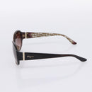 Salvatore Ferragamo Sunglasses Plastic Brown Gold Auth 198828A-6