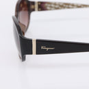 Salvatore Ferragamo Sunglasses Plastic Brown Gold Auth 198828A-7