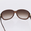 GUCCI Horsebit Sunglasses Plastic Brown Gold Auth 198829A-10
