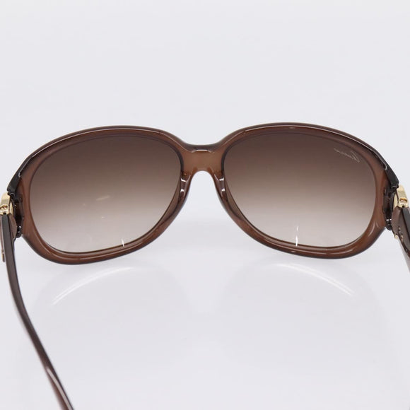 GUCCI Horsebit Sunglasses Plastic Brown Gold Auth 198829A