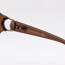 GUCCI Horsebit Sunglasses Plastic Brown Gold Auth 198829A-11