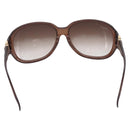 GUCCI Horsebit Sunglasses Plastic Brown Gold Auth 198829A-3