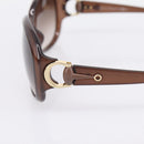 GUCCI Horsebit Sunglasses Plastic Brown Gold Auth 198829A-7