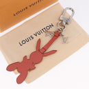 LOUIS VUITTON Rabbit Bag Charm metal Jeff Queens Collaboration Pink Auth 198830M-12