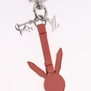 LOUIS VUITTON Rabbit Bag Charm metal Jeff Queens Collaboration Pink Auth 198830M-3