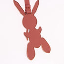 LOUIS VUITTON Rabbit Bag Charm metal Jeff Queens Collaboration Pink Auth 198830M-7