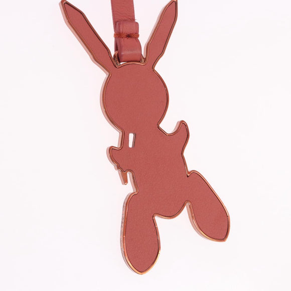 LOUIS VUITTON Rabbit Bag Charm metal Jeff Queens Collaboration Pink Auth 198830M