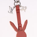 LOUIS VUITTON Rabbit Bag Charm metal Jeff Queens Collaboration Pink Auth 198830M-8