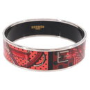 HERMES Emilel GM Bracelet metal Red Auth 198833M-1