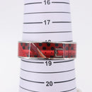 HERMES Emilel GM Bracelet metal Red Auth 198833M-10