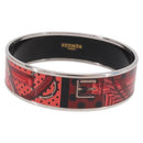 HERMES Emilel GM Bracelet metal Red Auth 198833M-2