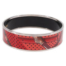 HERMES Emilel GM Bracelet metal Red Auth 198833M-5