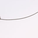 HERMES Cube Ash Necklace metal Silver Auth 198835-11