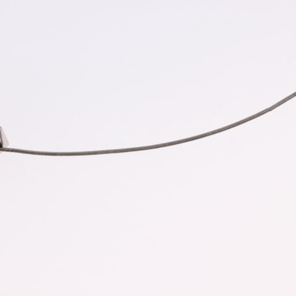 HERMES Cube Ash Necklace metal Silver Auth 198835