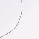 HERMES Cube Ash Necklace metal Silver Auth 198835-12