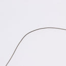 HERMES Cube Ash Necklace metal Silver Auth 198835-14