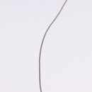 HERMES Cube Ash Necklace metal Silver Auth 198835-15