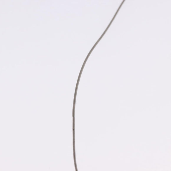 HERMES Cube Ash Necklace metal Silver Auth 198835