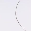 HERMES Cube Ash Necklace metal Silver Auth 198835-5