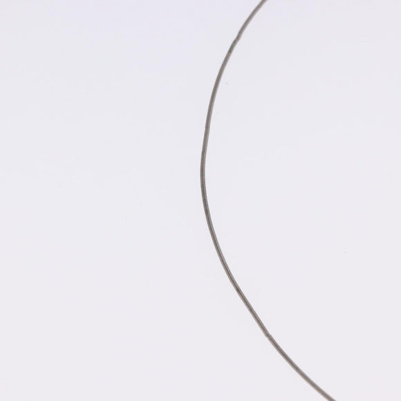 HERMES Cube Ash Necklace metal Silver Auth 198835