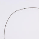 HERMES Cube Ash Necklace metal Silver Auth 198835-6