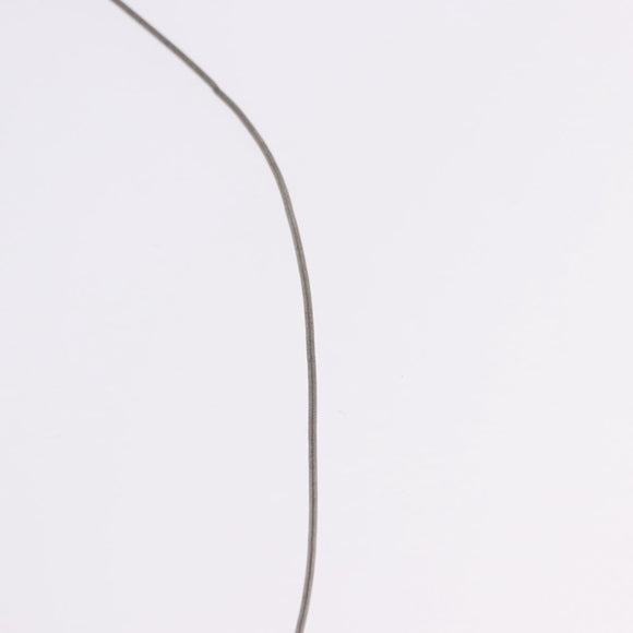 HERMES Cube Ash Necklace metal Silver Auth 198835