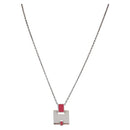 HERMES Eileen Necklace metal Silver Auth 198836V-1