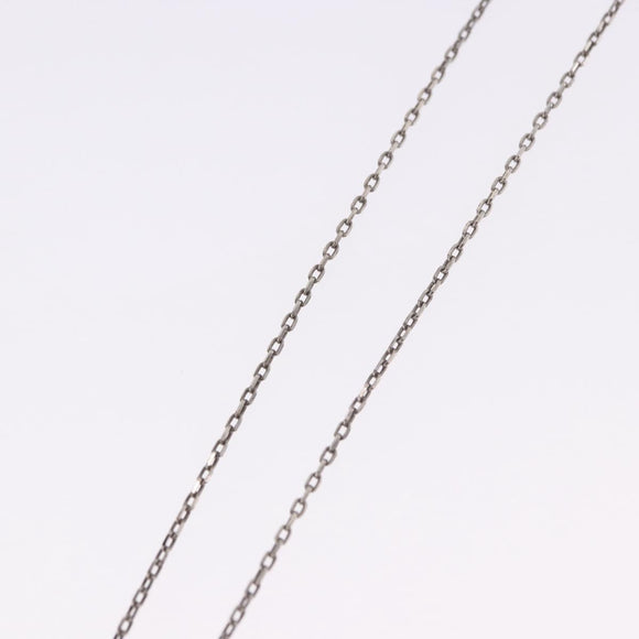 HERMES Eileen Necklace metal Silver Auth 198836V