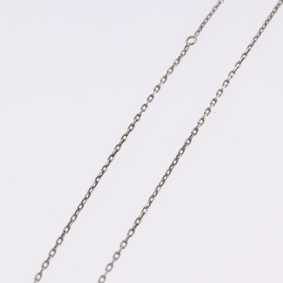 HERMES Eileen Necklace metal Silver Auth 198836V