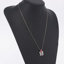HERMES Eileen Necklace metal Silver Auth 198836V-16