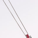 HERMES Eileen Necklace metal Silver Auth 198836V-4