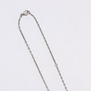 HERMES Eileen Necklace metal Silver Auth 198836V-7