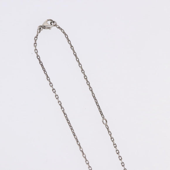 HERMES Eileen Necklace metal Silver Auth 198836V