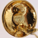 CHANEL Mademoiselle Earring Metal Gold Tone CC Auth 198838-11