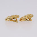 CHANEL Mademoiselle Earring Metal Gold Tone CC Auth 198838-14