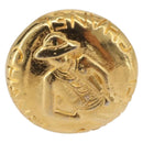 CHANEL Mademoiselle Earring Metal Gold Tone CC Auth 198838-3