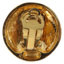 CHANEL Mademoiselle Earring Metal Gold Tone CC Auth 198838-4