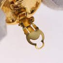 CHANEL Mademoiselle Earring Metal Gold Tone CC Auth 198838-7