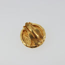 CHANEL Earring Metal Gold Tone CC Auth 198839V-3