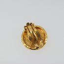 CHANEL Earring Metal Gold Tone CC Auth 198839V-8