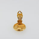 CHANEL Earring Metal Gold Tone CC Auth 198839V-9