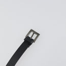 VALENTINO Bracelet Leather Black Silver Auth 198840A-8